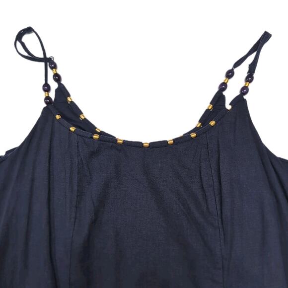 Calypso St. Barth Maxi Dress Womens Size XXL Navy Blue Flowy Linen Blend NEW NWT - Picture 5 of 16